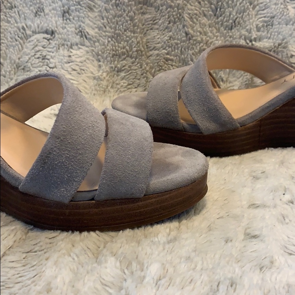 Sole Society Charvi Platform Wedge Suede Sandal - Picture 10 of 10